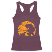 Bigfoot Boop Dog Hallowwen Racerback Tank Top Funny Sasquatch Meme Dog Lovers Full Moon