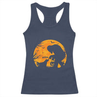 Bigfoot Boop Dog Hallowwen Racerback Tank Top Funny Sasquatch Meme Dog Lovers Full Moon