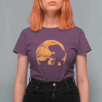 Bigfoot Boop Dog Hallowwen T Shirt For Women Funny Sasquatch Meme Dog Lovers Full Moon