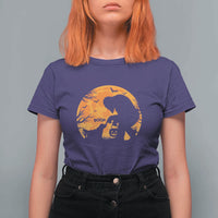 Bigfoot Boop Dog Hallowwen T Shirt For Women Funny Sasquatch Meme Dog Lovers Full Moon