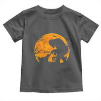 Bigfoot Boop Dog Hallowwen Toddler T Shirt Funny Sasquatch Meme Dog Lovers Full Moon