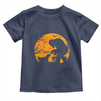 Bigfoot Boop Dog Hallowwen Toddler T Shirt Funny Sasquatch Meme Dog Lovers Full Moon