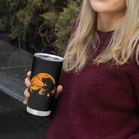 Bigfoot Boop Dog Hallowwen Tumbler Cup Funny Sasquatch Meme Dog Lovers Full Moon