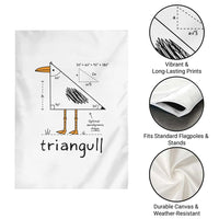 Triangull Triangle Seagull Bird Pun Garden Flag Funny Math Teacher Humor