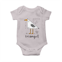 Triangull Triangle Seagull Bird Pun Baby Onesie Funny Math Teacher Humor