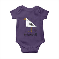 Triangull Triangle Seagull Bird Pun Baby Onesie Funny Math Teacher Humor