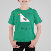 Triangull Triangle Seagull Bird Pun T Shirt For Kid Funny Math Teacher Humor