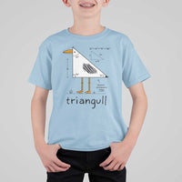 Triangull Triangle Seagull Bird Pun T Shirt For Kid Funny Math Teacher Humor