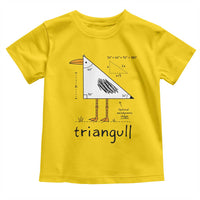 Triangull Triangle Seagull Bird Pun Toddler T Shirt Funny Math Teacher Humor