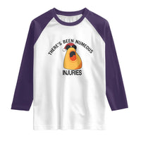 Marcus The Worm Christmas Meme Raglan Shirt There Is Been Numeous Injuries - Wonder Print Shop