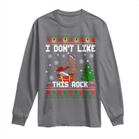 Marcus The Worm Christmas Meme Long Sleeve Shirt I Do Not Like This Rock - Wonder Print Shop