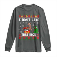 Marcus The Worm Christmas Meme Long Sleeve Shirt I Do Not Like This Rock - Wonder Print Shop
