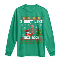Marcus The Worm Christmas Meme Long Sleeve Shirt I Do Not Like This Rock - Wonder Print Shop