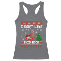 Marcus The Worm Christmas Meme Racerback Tank Top I Do Not Like This Rock - Wonder Print Shop