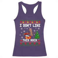 Marcus The Worm Christmas Meme Racerback Tank Top I Do Not Like This Rock - Wonder Print Shop