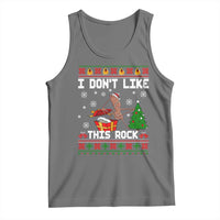 Marcus The Worm Christmas Meme Tank Top I Do Not Like This Rock - Wonder Print Shop
