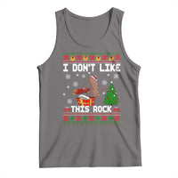 Marcus The Worm Christmas Meme Tank Top I Do Not Like This Rock - Wonder Print Shop