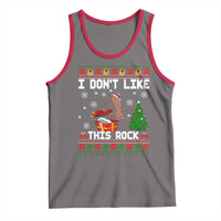 Marcus The Worm Christmas Meme Tank Top I Do Not Like This Rock - Wonder Print Shop