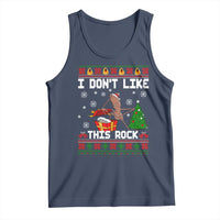 Marcus The Worm Christmas Meme Tank Top I Do Not Like This Rock - Wonder Print Shop
