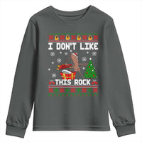 Marcus The Worm Christmas Meme Youth Sweatshirt I Do Not Like This Rock - Wonder Print Shop