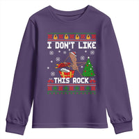 Marcus The Worm Christmas Meme Youth Sweatshirt I Do Not Like This Rock - Wonder Print Shop