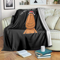Marcus The Worm Christmas Meme Throw Blanket I Am Mildly Irritated - Wonder Print Shop