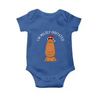 Marcus The Worm Christmas Meme Baby Onesie I Am Mildly Irritated - Wonder Print Shop