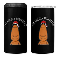 Marcus The Worm Christmas Meme 4 in 1 Can Cooler Tumbler I Am Mildly Irritated - Wonder Print Shop