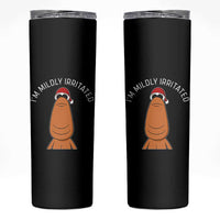 Marcus The Worm Christmas Meme Skinny Tumbler I Am Mildly Irritated - Wonder Print Shop