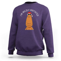 Marcus The Worm Christmas Meme Sweatshirt I Am Mildly Irritated - Wonder Print Shop