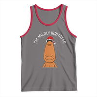 Marcus The Worm Christmas Meme Tank Top I Am Mildly Irritated - Wonder Print Shop