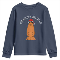 Marcus The Worm Christmas Meme Youth Sweatshirt I Am Mildly Irritated - Wonder Print Shop