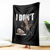 Marcus The Worm Christmas Meme Throw Blanket Funny Brain Rot Gen Z - Wonder Print Shop