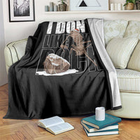 Marcus The Worm Christmas Meme Throw Blanket Funny Brain Rot Gen Z - Wonder Print Shop