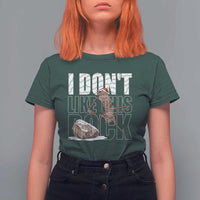 Marcus The Worm Christmas Meme T Shirt For Women Funny Brain Rot Gen Z - Wonder Print Shop