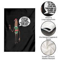Marcus The Worm Christmas Meme Garden Flag Locally Owned Greek Restaurant - Wonder Print Shop