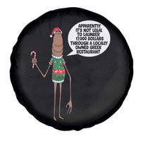 Marcus The Worm Christmas Meme Spare Tire Cover Locally Owned Greek Restaurant - Wonder Print Shop