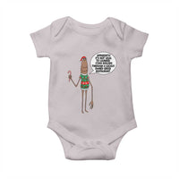 Marcus The Worm Christmas Meme Baby Onesie Locally Owned Greek Restaurant - Wonder Print Shop