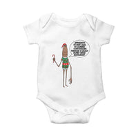 Marcus The Worm Christmas Meme Baby Onesie Locally Owned Greek Restaurant - Wonder Print Shop