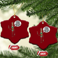 Marcus The Worm Christmas Meme Ceramic Ornament Locally Owned Greek Restaurant - Wonder Print Shop