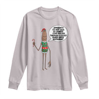 Marcus The Worm Christmas Meme Long Sleeve Shirt Locally Owned Greek Restaurant - Wonder Print Shop