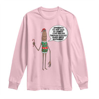 Marcus The Worm Christmas Meme Long Sleeve Shirt Locally Owned Greek Restaurant - Wonder Print Shop