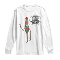 Marcus The Worm Christmas Meme Long Sleeve Shirt Locally Owned Greek Restaurant - Wonder Print Shop