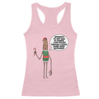 Marcus The Worm Christmas Meme Racerback Tank Top Locally Owned Greek Restaurant - Wonder Print Shop
