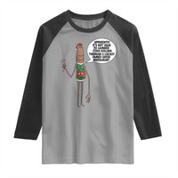 Marcus The Worm Christmas Meme Raglan Shirt Locally Owned Greek Restaurant - Wonder Print Shop