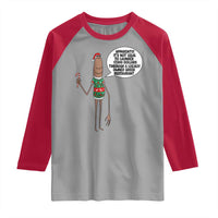 Marcus The Worm Christmas Meme Raglan Shirt Locally Owned Greek Restaurant - Wonder Print Shop