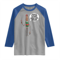 Marcus The Worm Christmas Meme Raglan Shirt Locally Owned Greek Restaurant - Wonder Print Shop