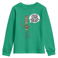 Marcus The Worm Christmas Meme Youth Sweatshirt Locally Owned Greek Restaurant - Wonder Print Shop