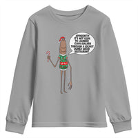 Marcus The Worm Christmas Meme Youth Sweatshirt Locally Owned Greek Restaurant - Wonder Print Shop