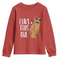 Marcus The Worm Christmas Meme Youth Sweatshirt I Like This One - Wonder Print Shop